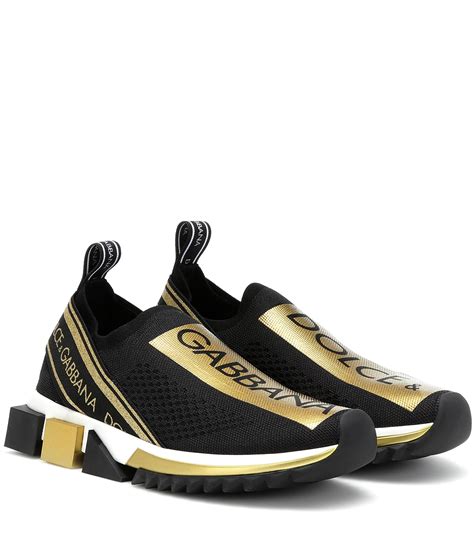 black and gold dolce and gabbana shoes